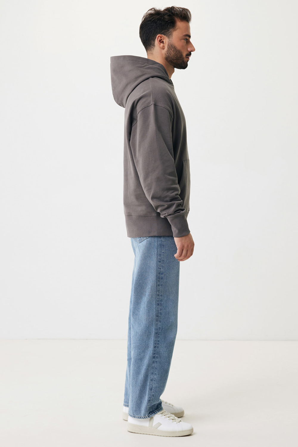 Худи Iqoniq Yoho из переработанного хлопка, свободный крой, унисекс, 340 г/м