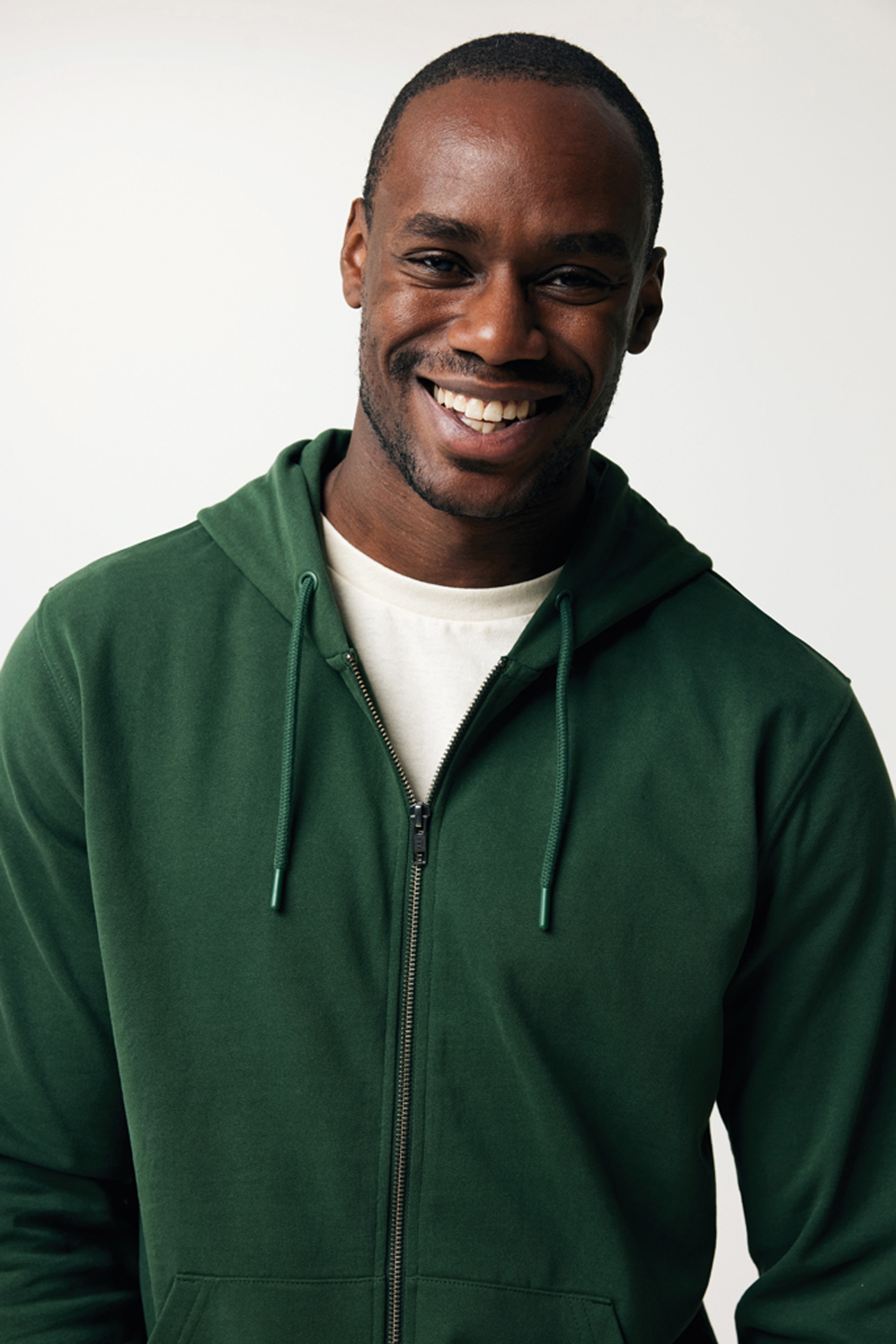 Худи на молнии Iqoniq Abisko из переработанного хлопка, унисекс, 340 г/м