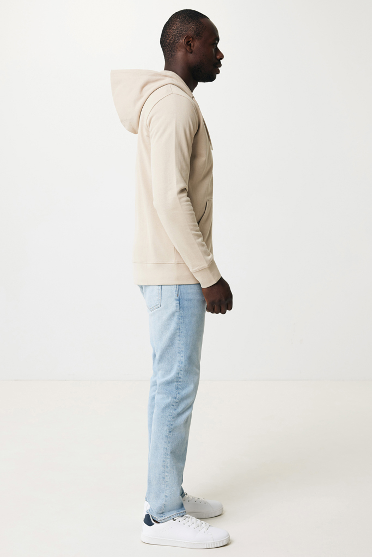 Худи на молнии Iqoniq Abisko из переработанного хлопка, унисекс, 340 г/м