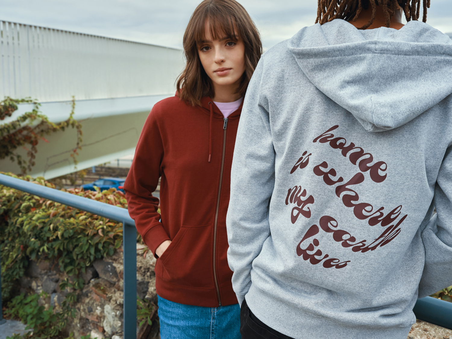 Худи на молнии Iqoniq Abisko из переработанного хлопка, унисекс, 340 г/м