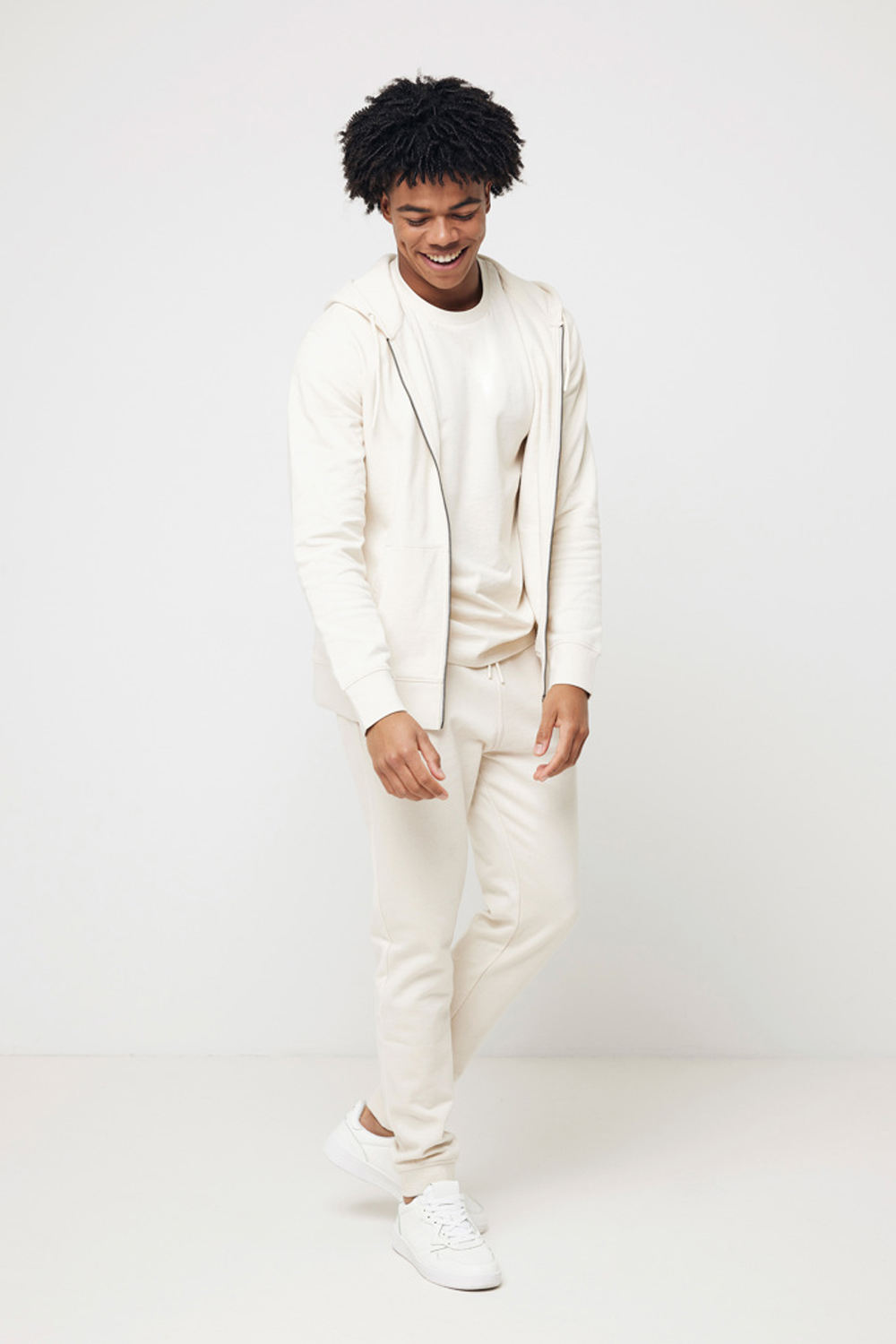 Худи на молнии Iqoniq Abisko из переработанного хлопка, унисекс, 340 г/м