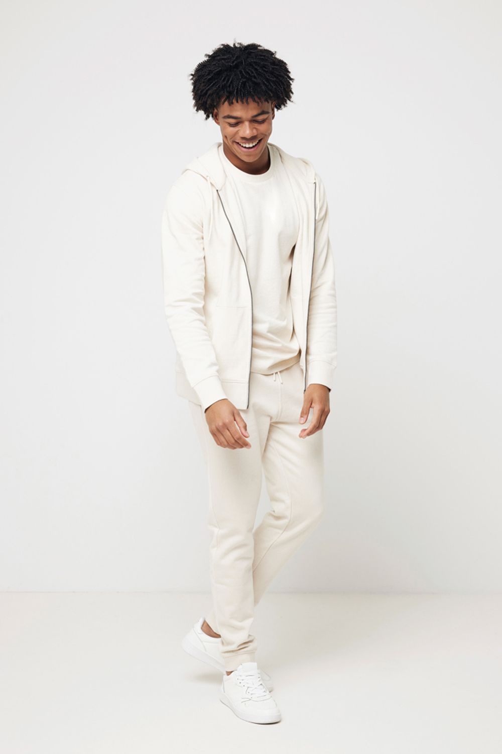 Худи на молнии Iqoniq Abisko из переработанного хлопка, унисекс, 340 г/м