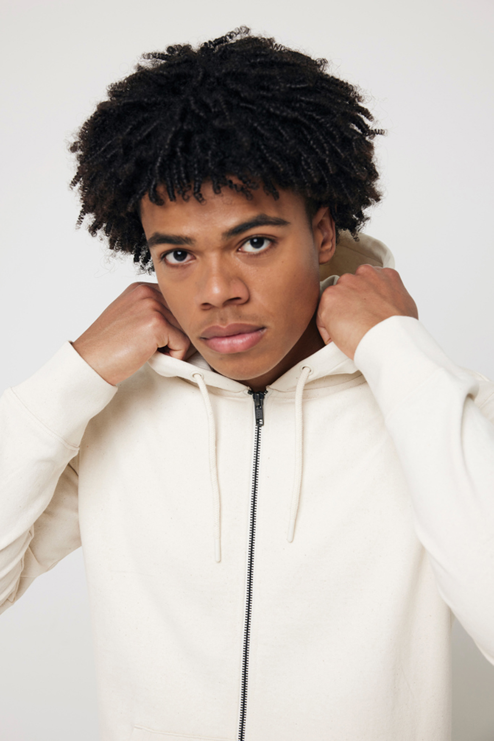 Худи на молнии Iqoniq Abisko из переработанного хлопка, унисекс, 340 г/м