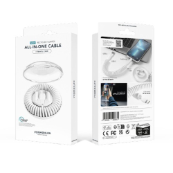 Кабель VONMAHLEN allroundo eco 6 в 1 с быстрой зарядкой, 90 см