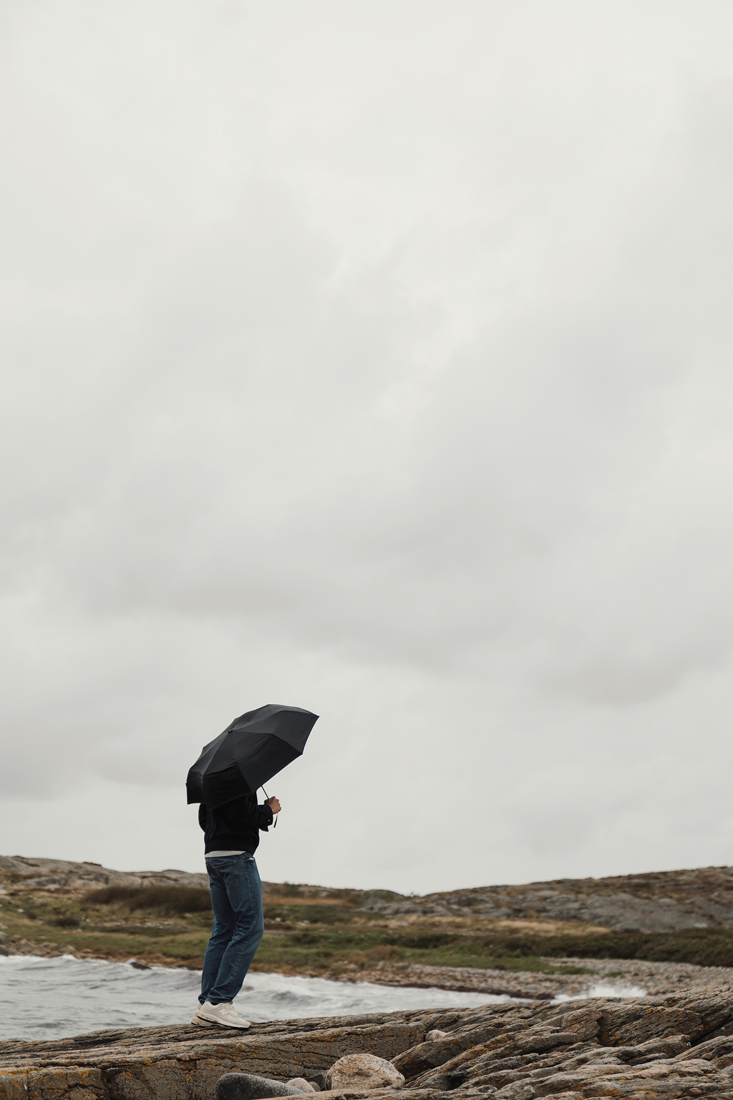 Зонт-антишторм с автоматическим открыванием VINGA Baltimore из rPET AWARE, d112 см