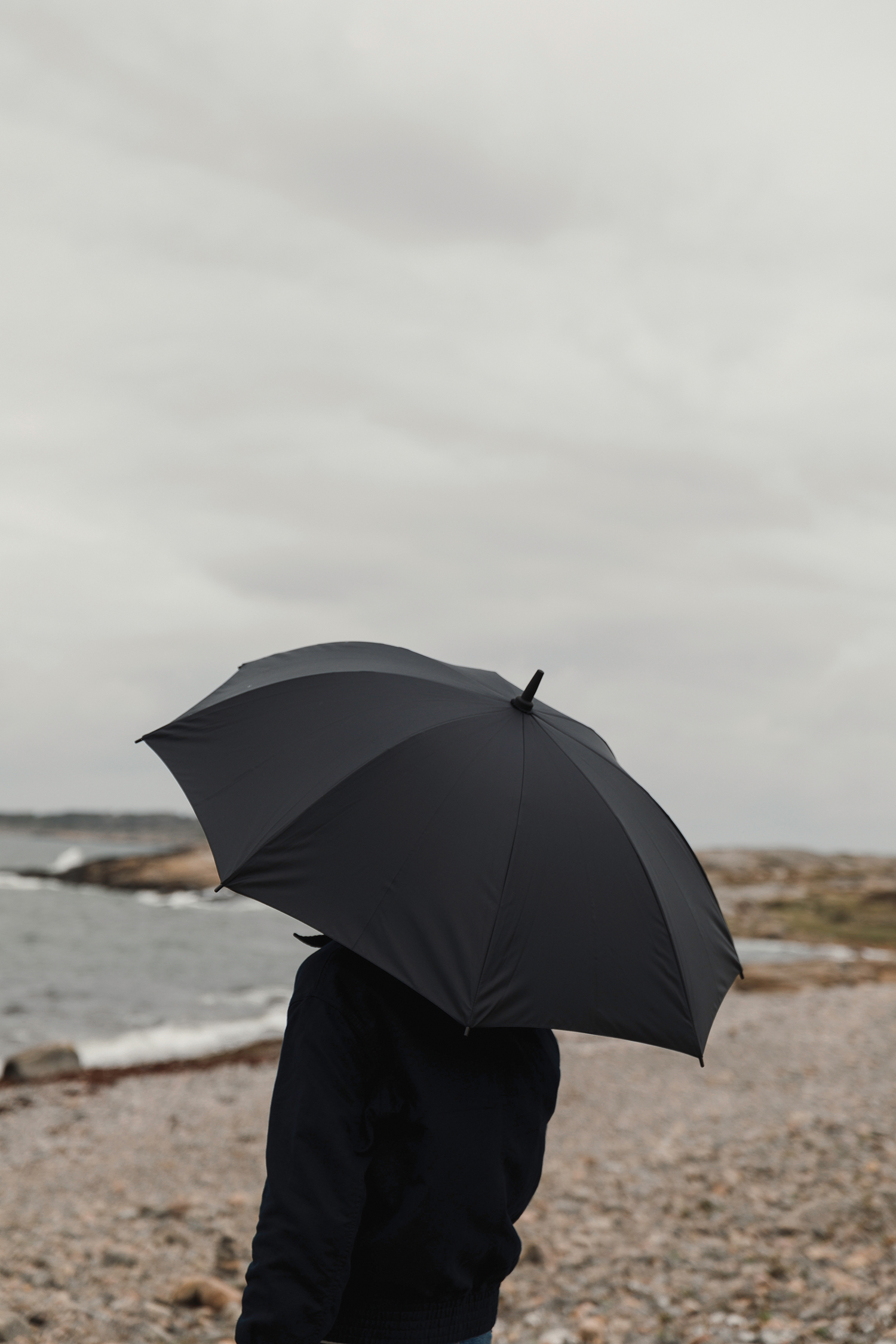 Зонт-трость антишторм VINGA Baltimore из rPET AWARE, d120 см