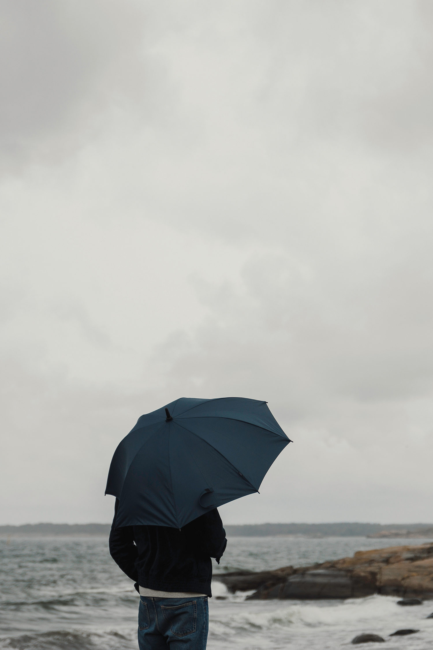 Зонт-трость антишторм VINGA Baltimore из rPET AWARE, d120 см