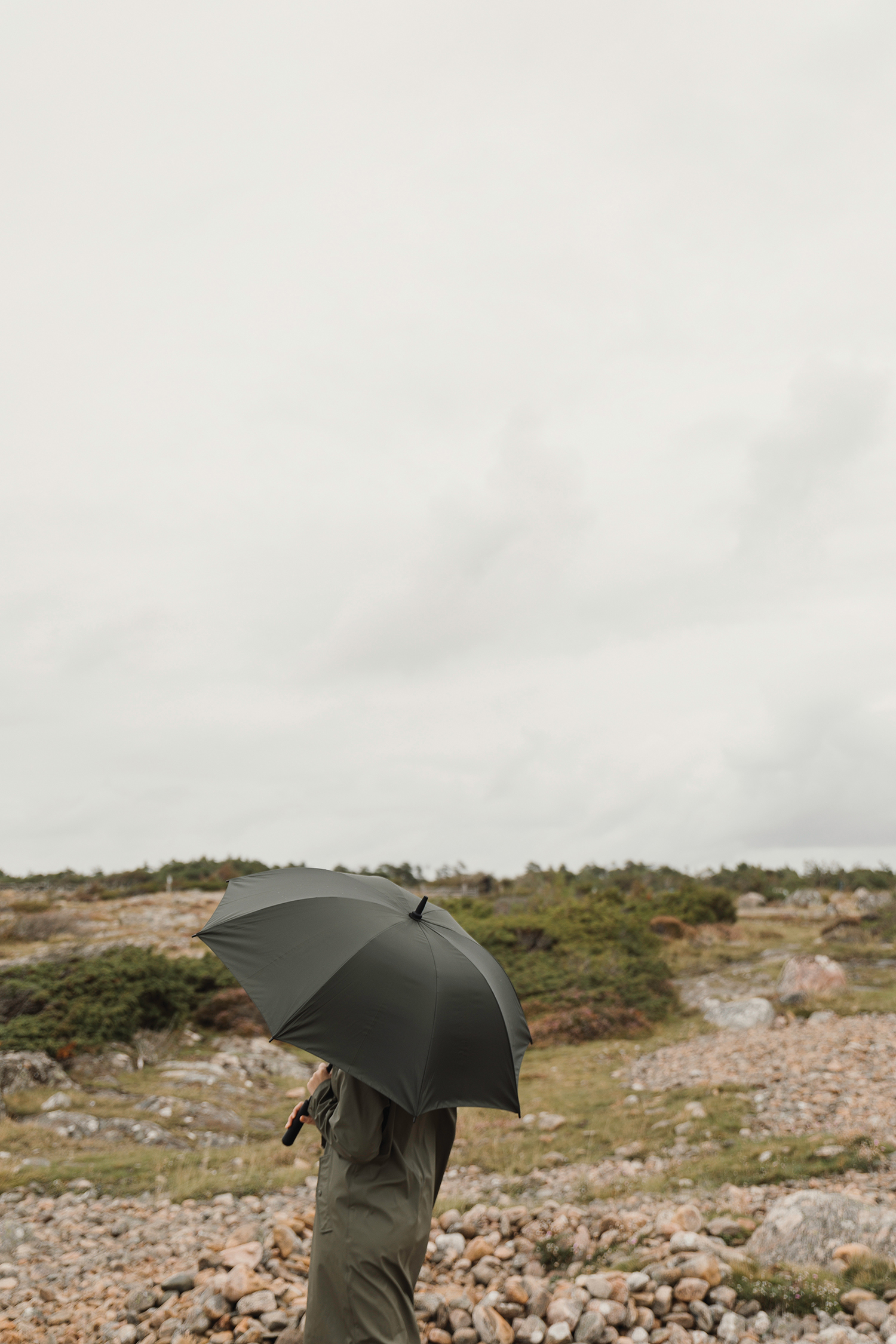 Зонт-трость антишторм VINGA Baltimore из rPET AWARE, d120 см