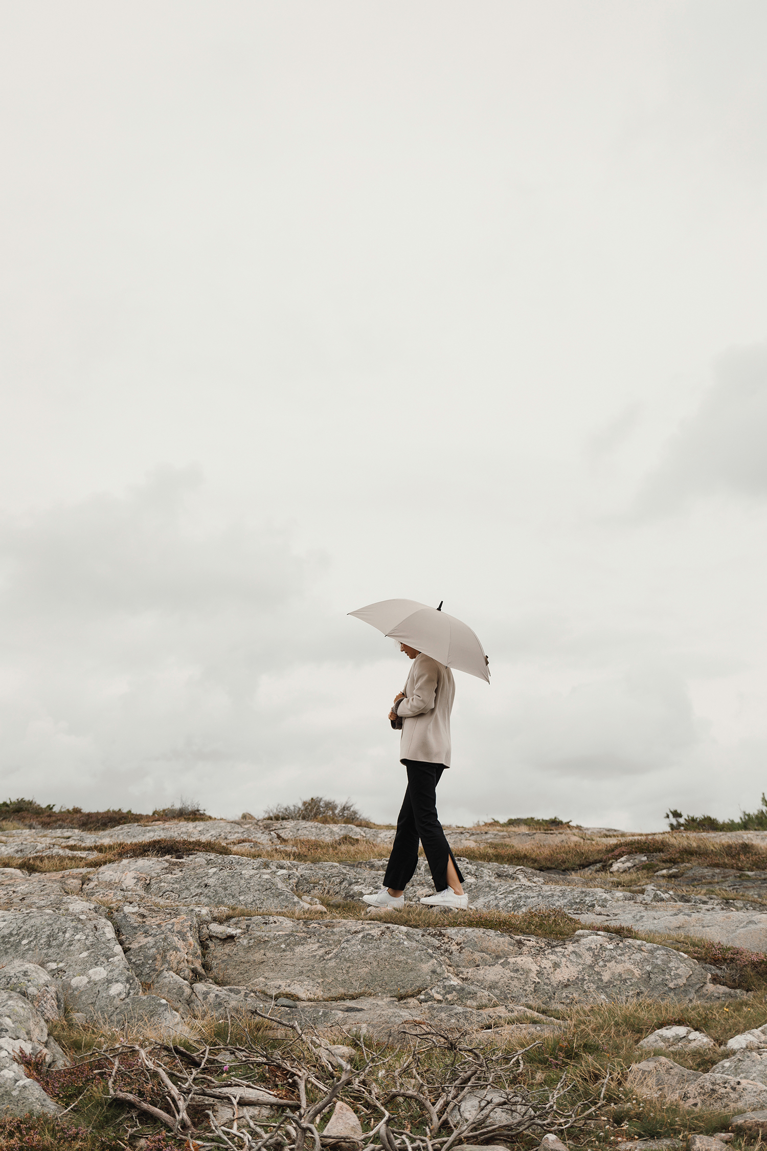 Зонт-трость антишторм VINGA Baltimore из rPET AWARE, d120 см