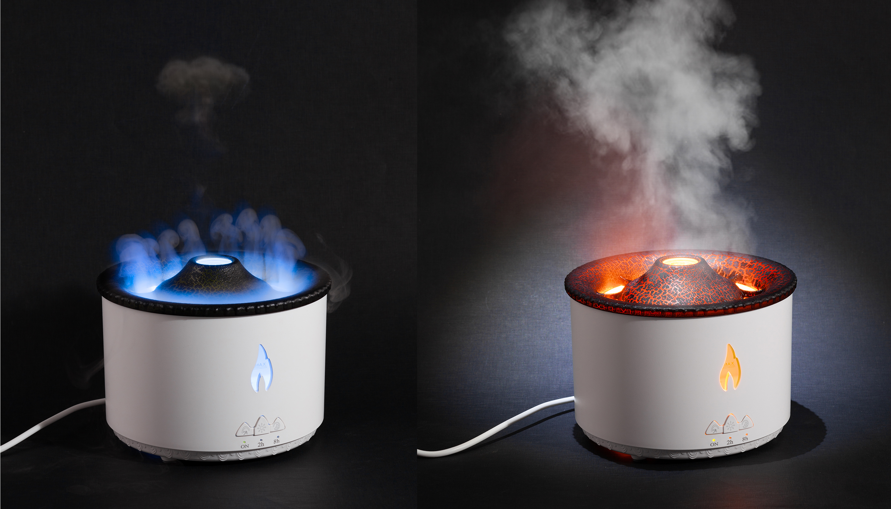 Увлажнитель воздуха "Smart Volcano"с пультом ДУ, функцией ароматерапии и интерьерной подсветкой