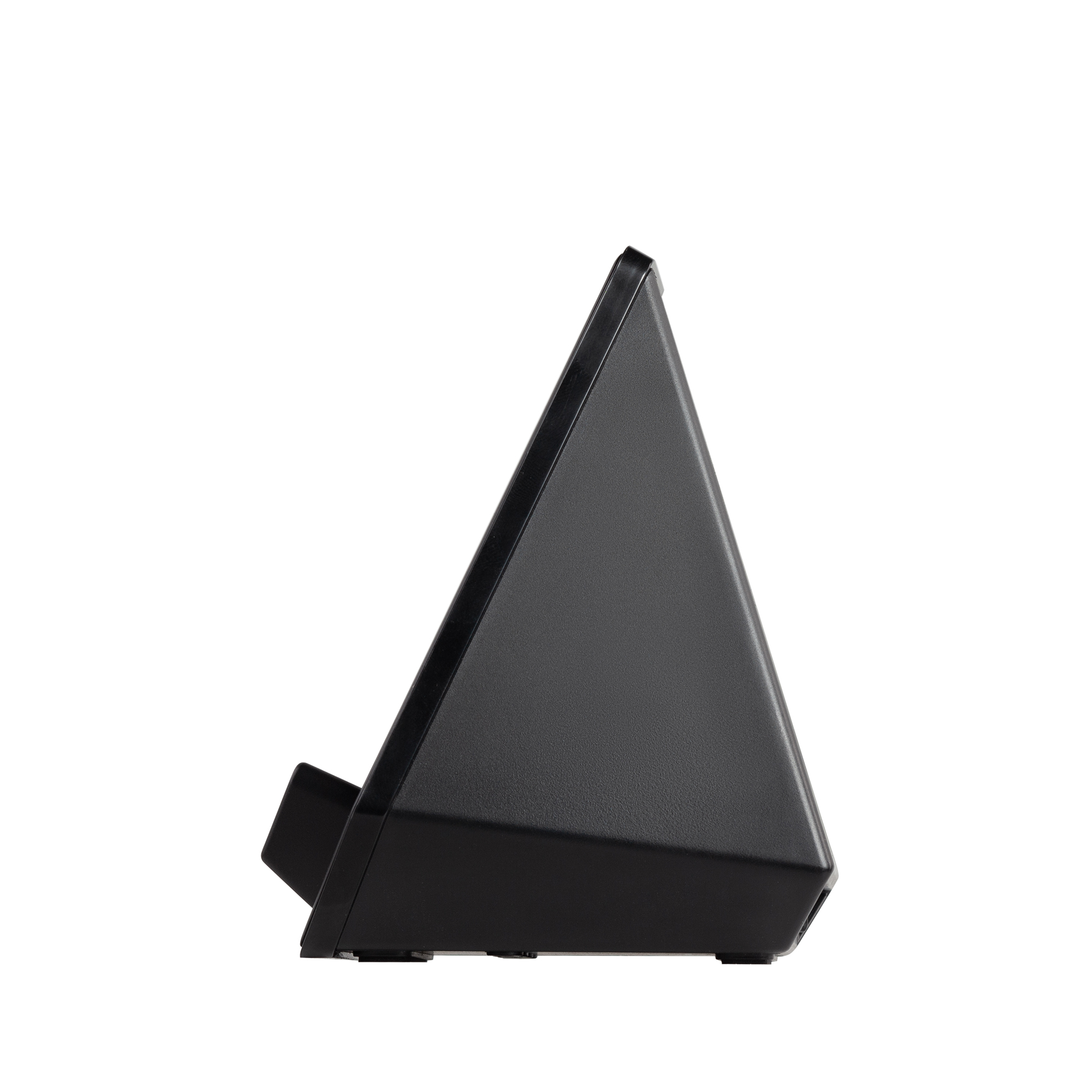 Настольная Bluetooth колонка (3Вт) "Smart Pyramid" с часами и беспроводным (15W) зарядным устройством, с подсветкой логотипа