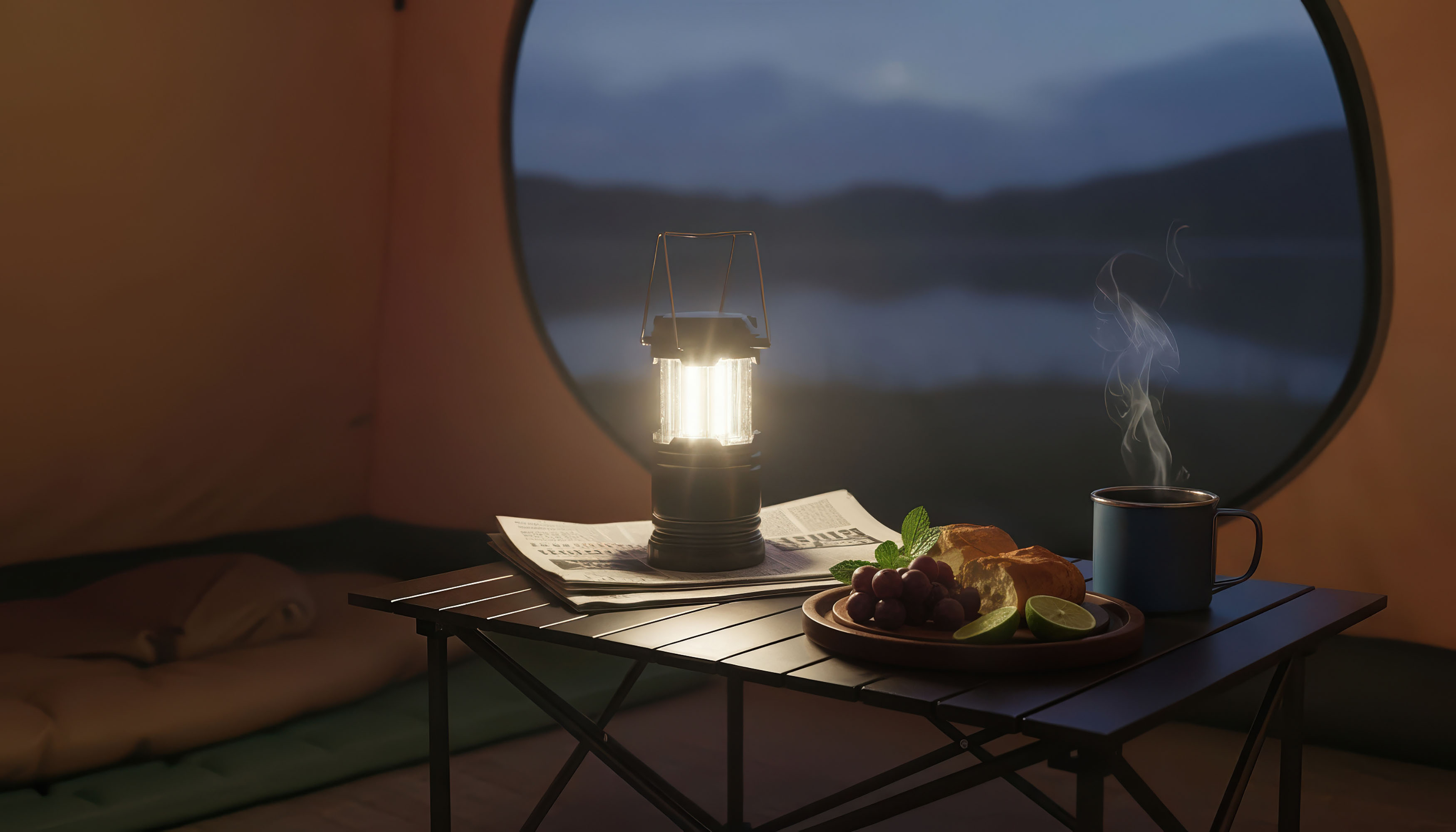 Туристический led-фонарь "Compass" 360 