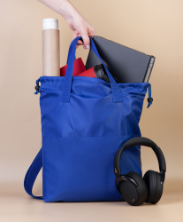 Сумка-рюкзак "Carry", серый с бирюзовым