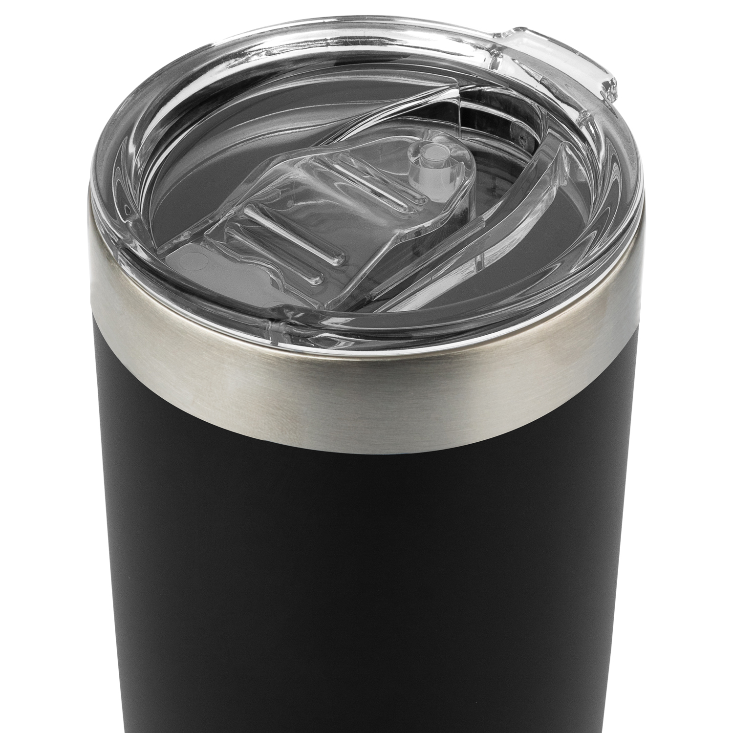 Термокружка вакуумная, Crown, 590 ml, матовое покрытие, черная