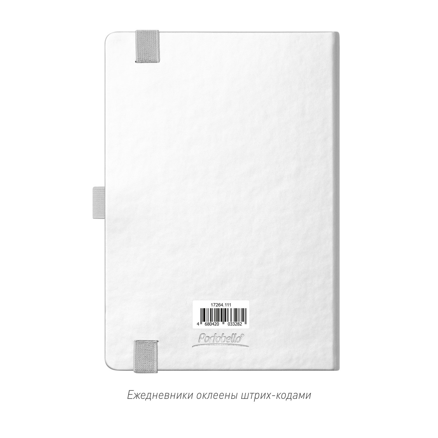 Ежедневник Alpha недатированный, серебро/серый