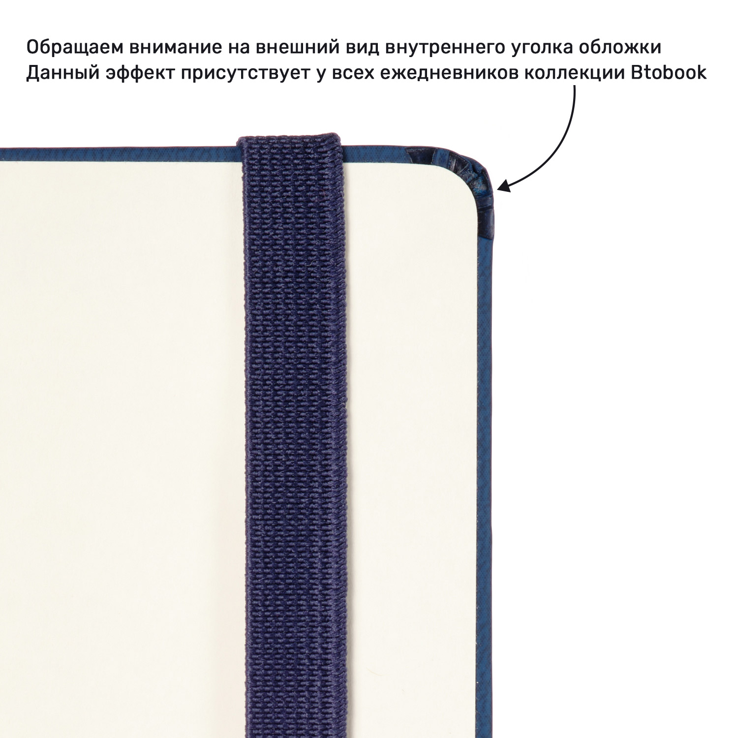 Ежедневник недатированный Alpha BtoBook, синий (без упаковки, без стикера)