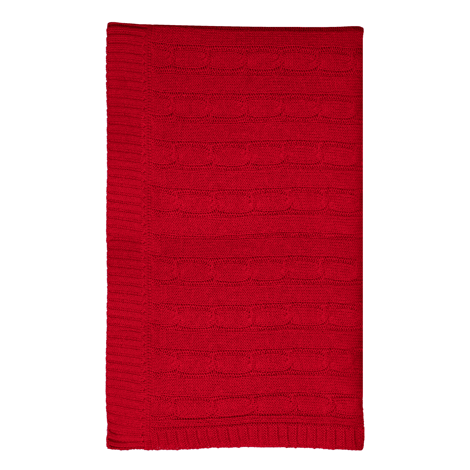 Плед Fado вязаный, красный (без подарочной коробки)