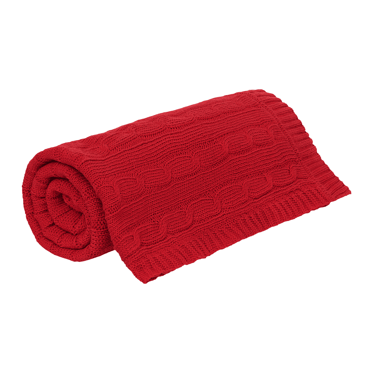 Плед Fado вязаный, красный (без подарочной коробки)