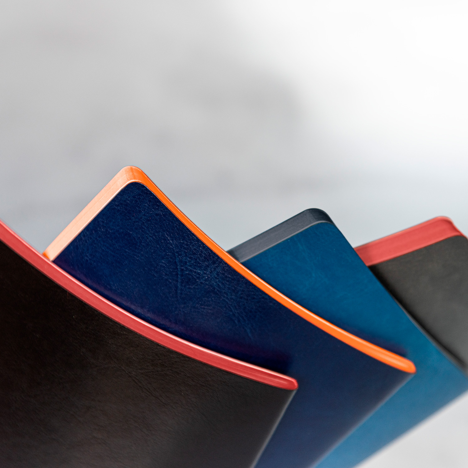 Блокнот Portobello Notebook Trend, River side slim, черный/красный