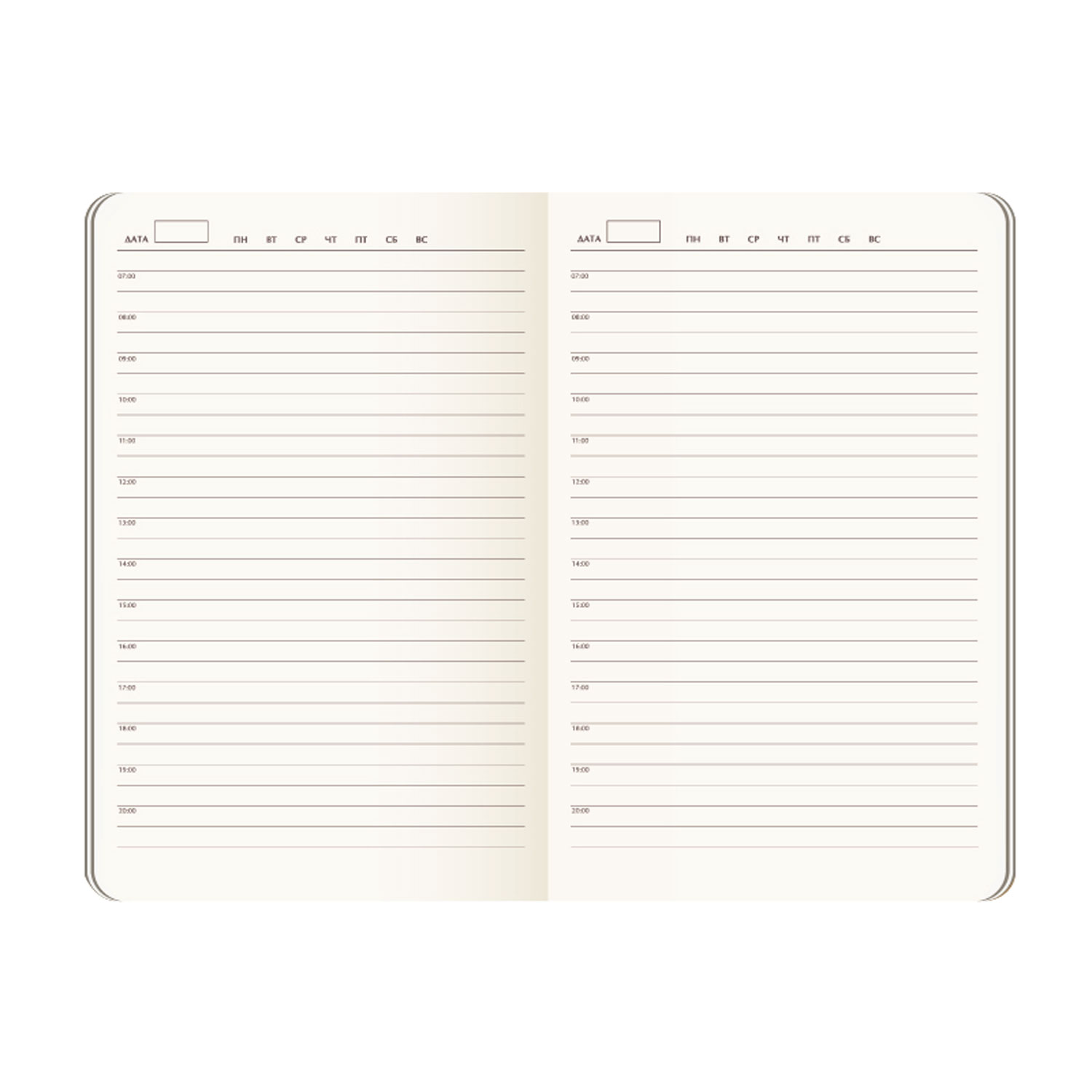 Ежедневник недатированный Chameleon BtoBook, черный/белый (без упаковки, без стикера)