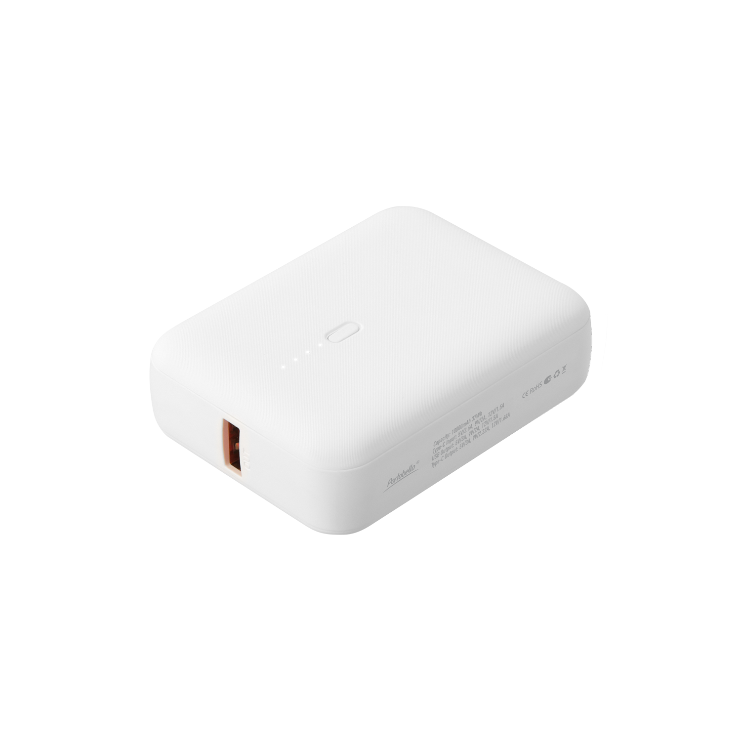 Внешний аккумулятор с функцией быстрой зарядки Formula 10000 mAh, белый