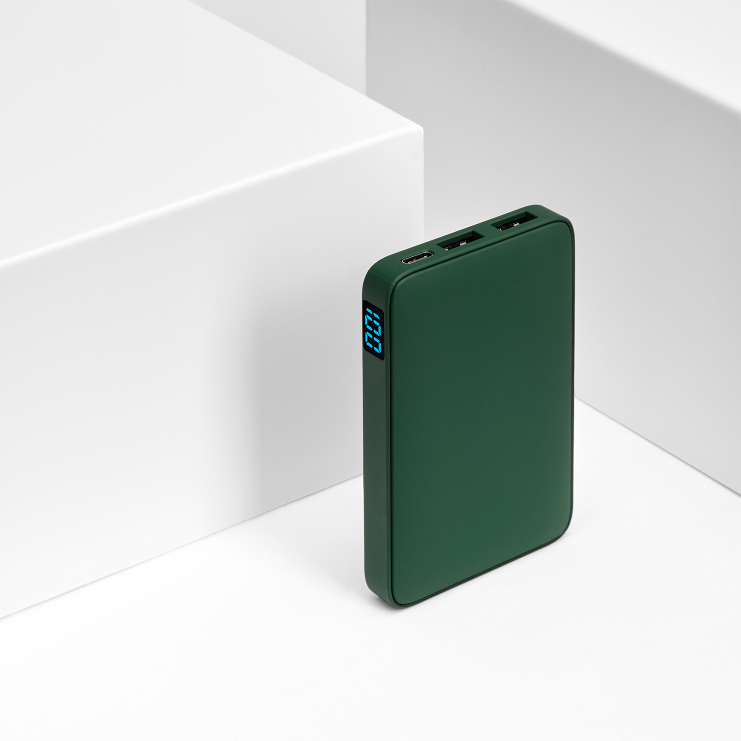 Внешний аккумулятор с подсветкой Ancor 5000 mAh, зеленый