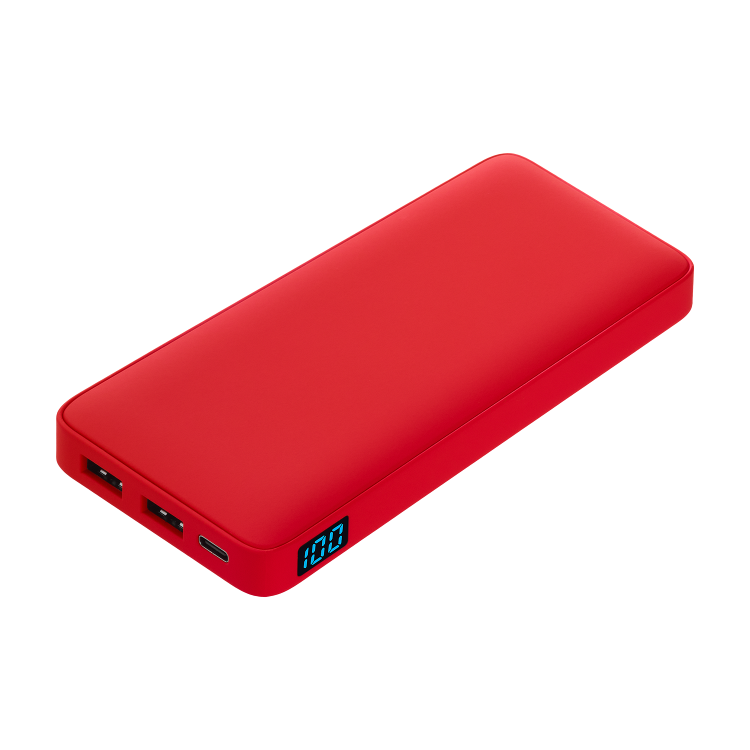 Внешний аккумулятор с подсветкой Ancor Plus 10000 mAh, красный