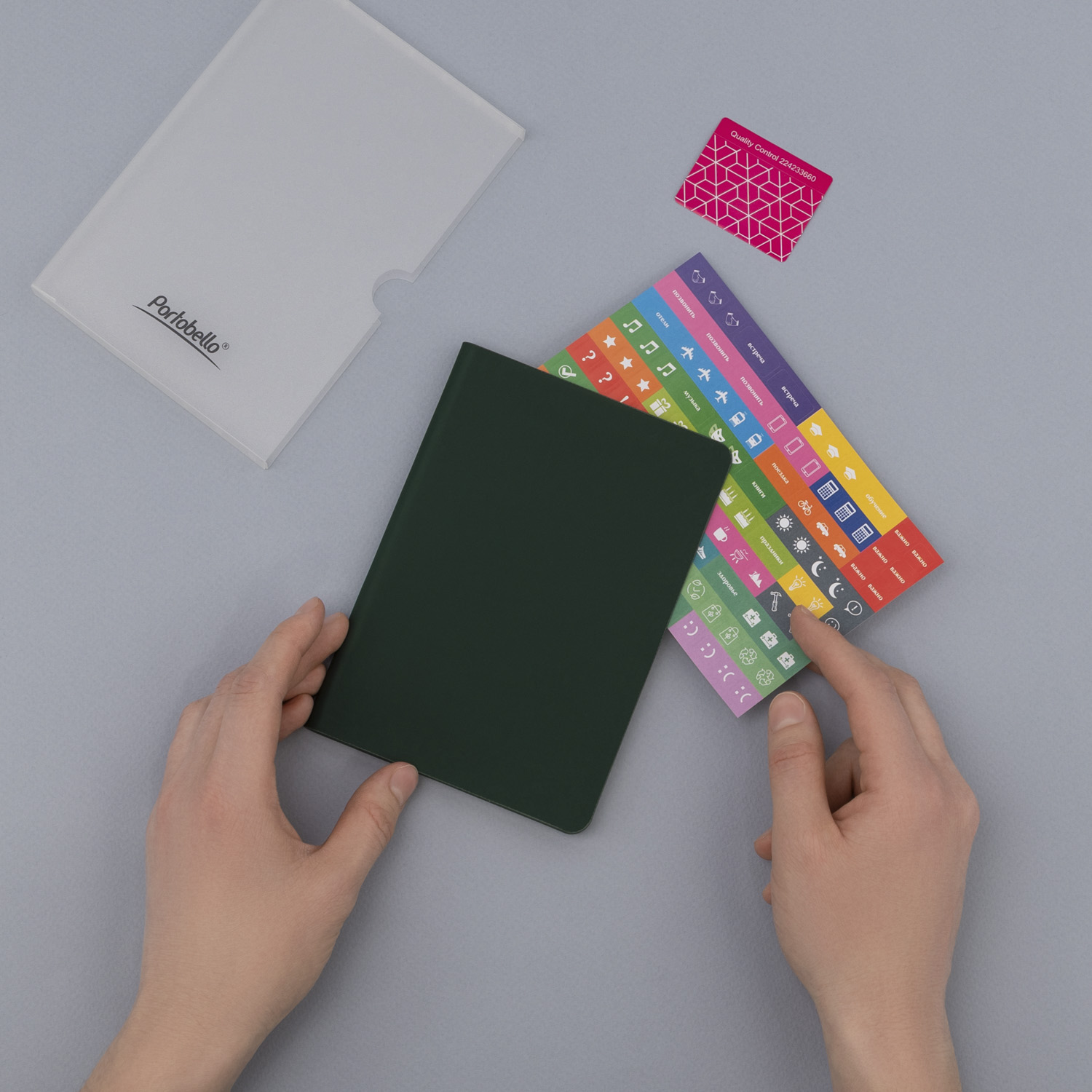 Ежедневник Spark mini A6 недатированный, зеленый