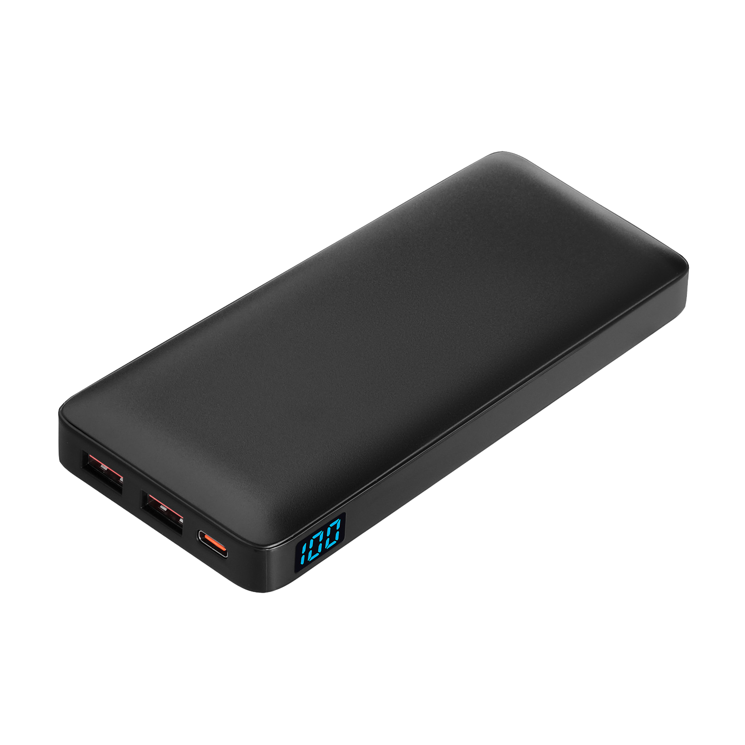 Внешний аккумулятор с цветной подсветкой Ancor PD Max Plus 10000 mAh, черный