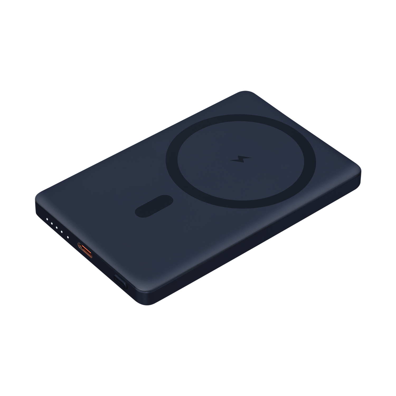 Внешний аккумулятор Atlantis PD 5000mAh с функцией беспроводной зарядки 15W, синий