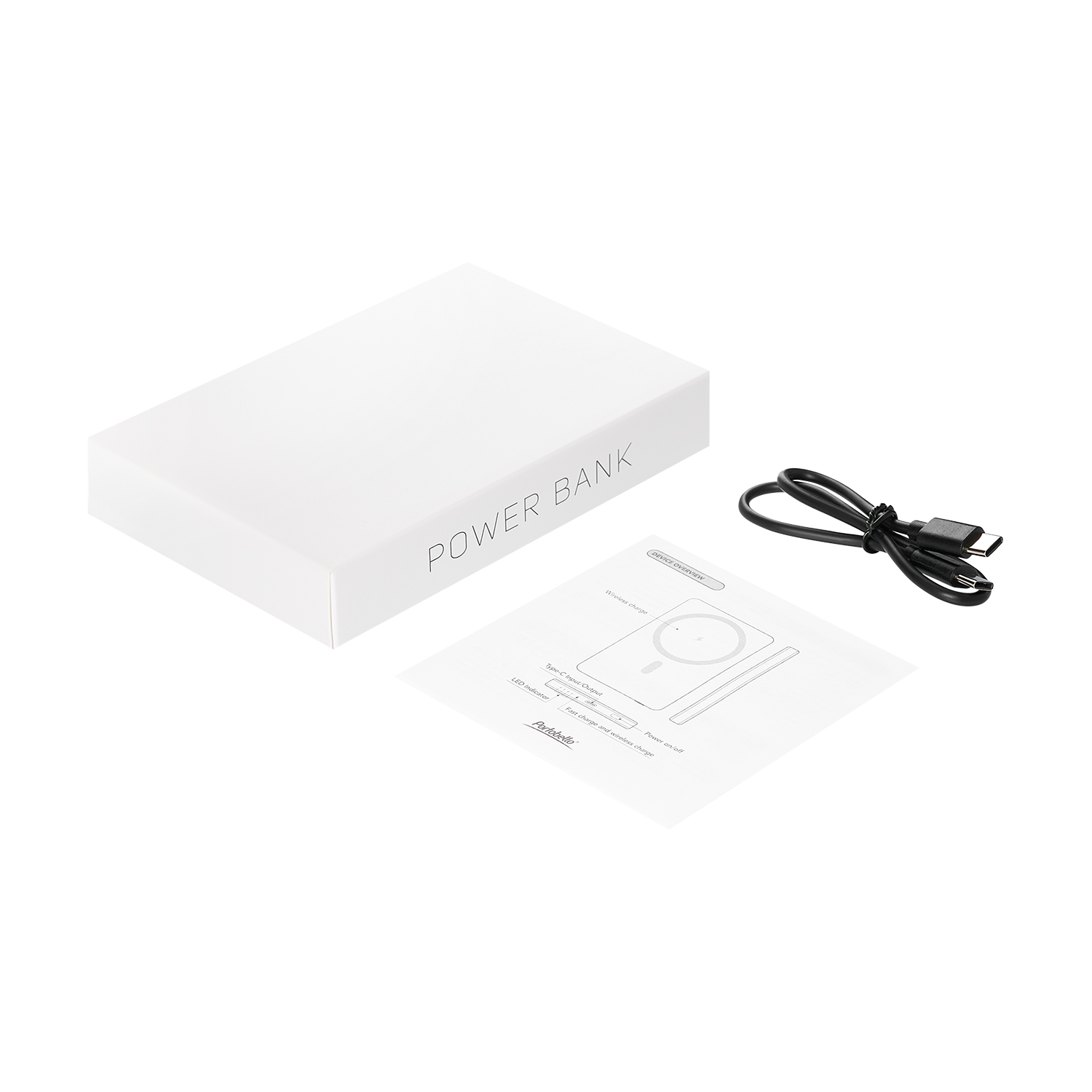 Внешний аккумулятор Atlantis PD 5000mAh с функцией беспроводной зарядки 15W, синий