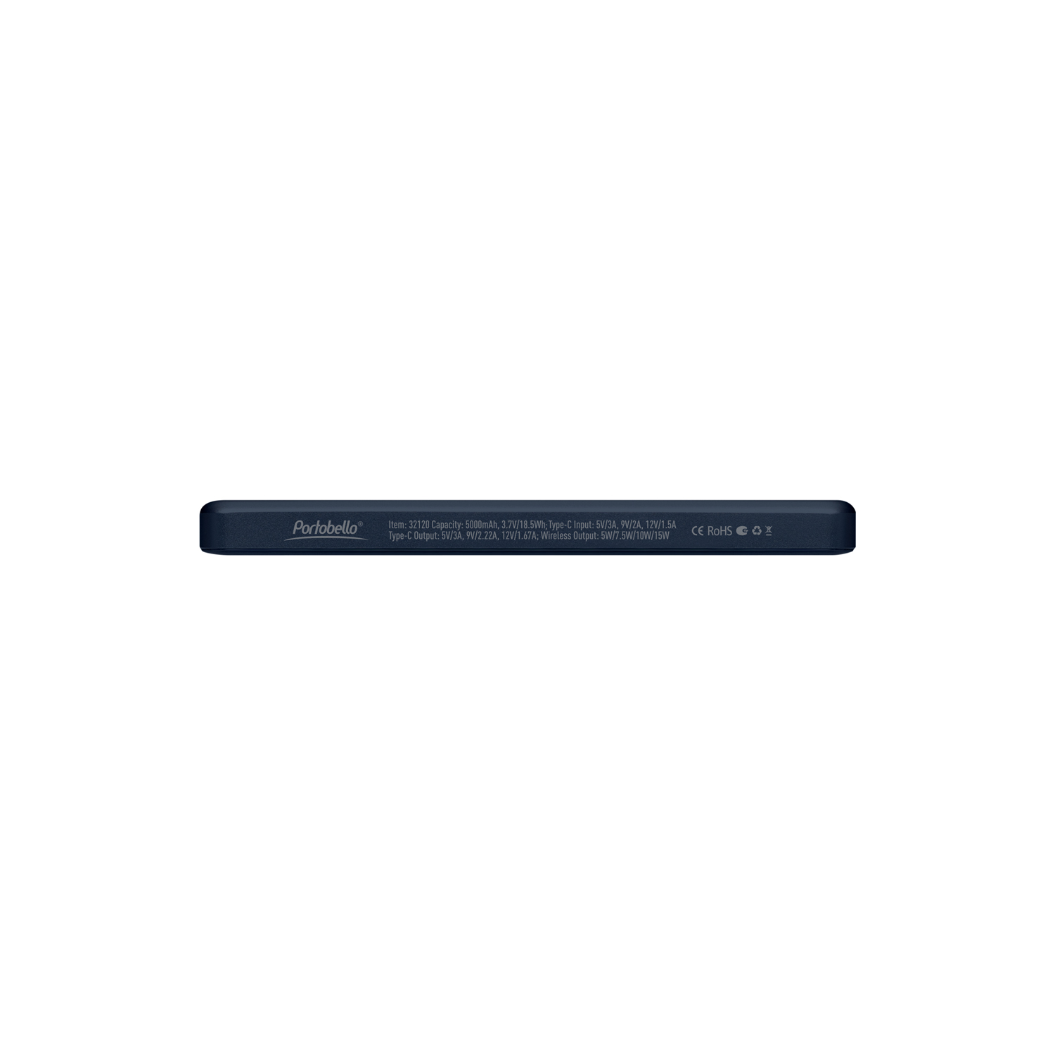 Внешний аккумулятор Atlantis PD 5000mAh с функцией беспроводной зарядки 15W, синий