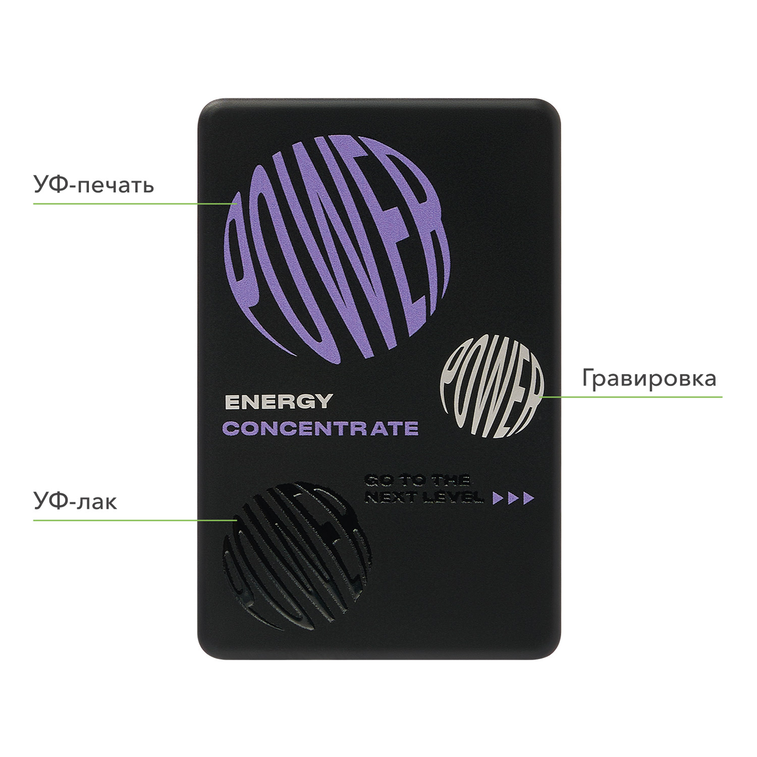 Внешний аккумулятор Atlantis PD Plus 10000mAh с функцией беспроводной зарядки 15W, черный