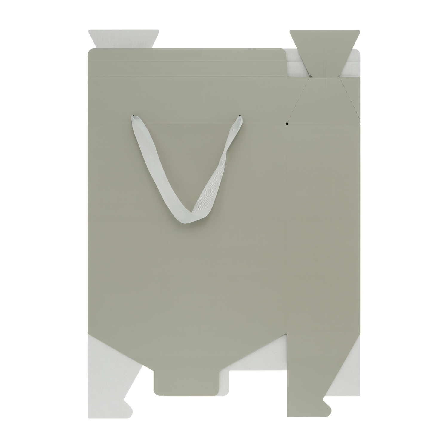 Подарочная коробка-пакет универсальная большая, серая