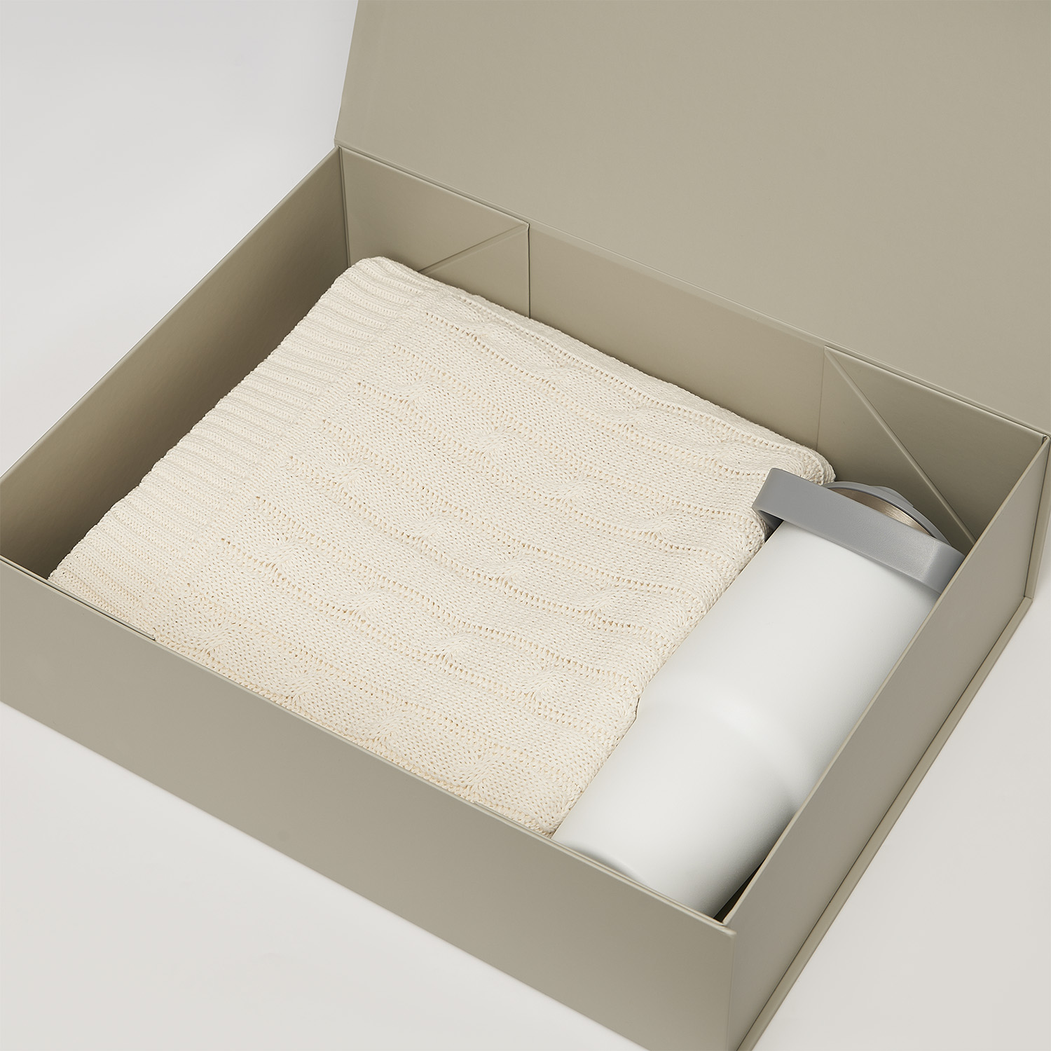 Подарочная коробка-трансформер большая, серая