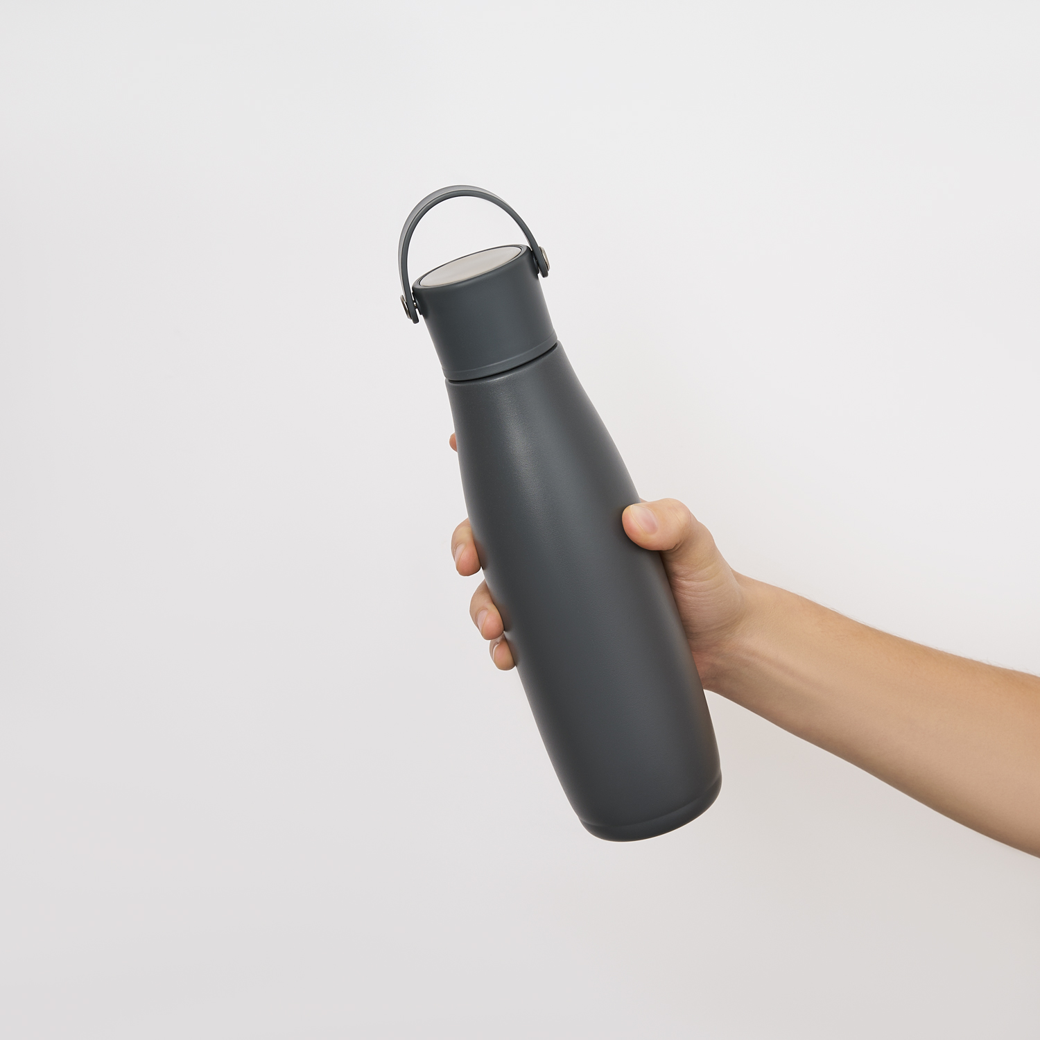 Термобутылка вакуумная герметичная Bosca, серая