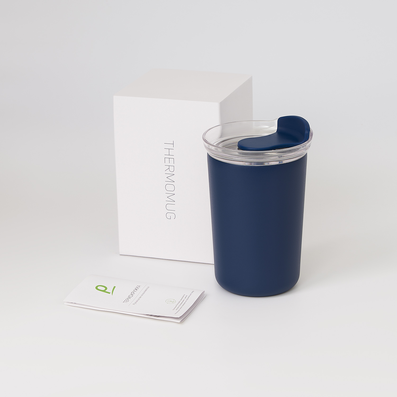 Термокружка вакуумная Strada, белая