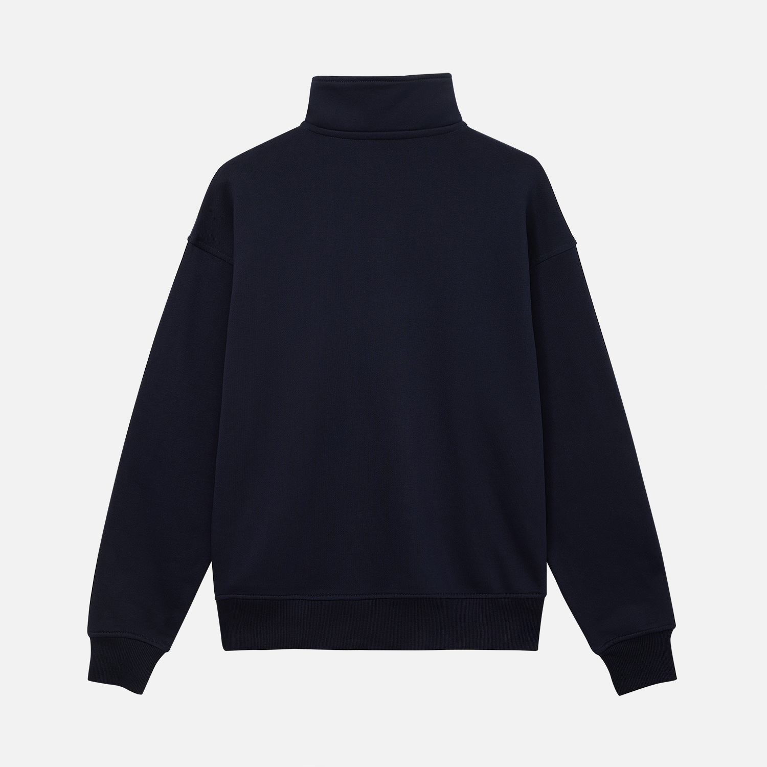 Толстовка на молнии унисекс FLOW, темно-синяя, размер 3XL/4XL