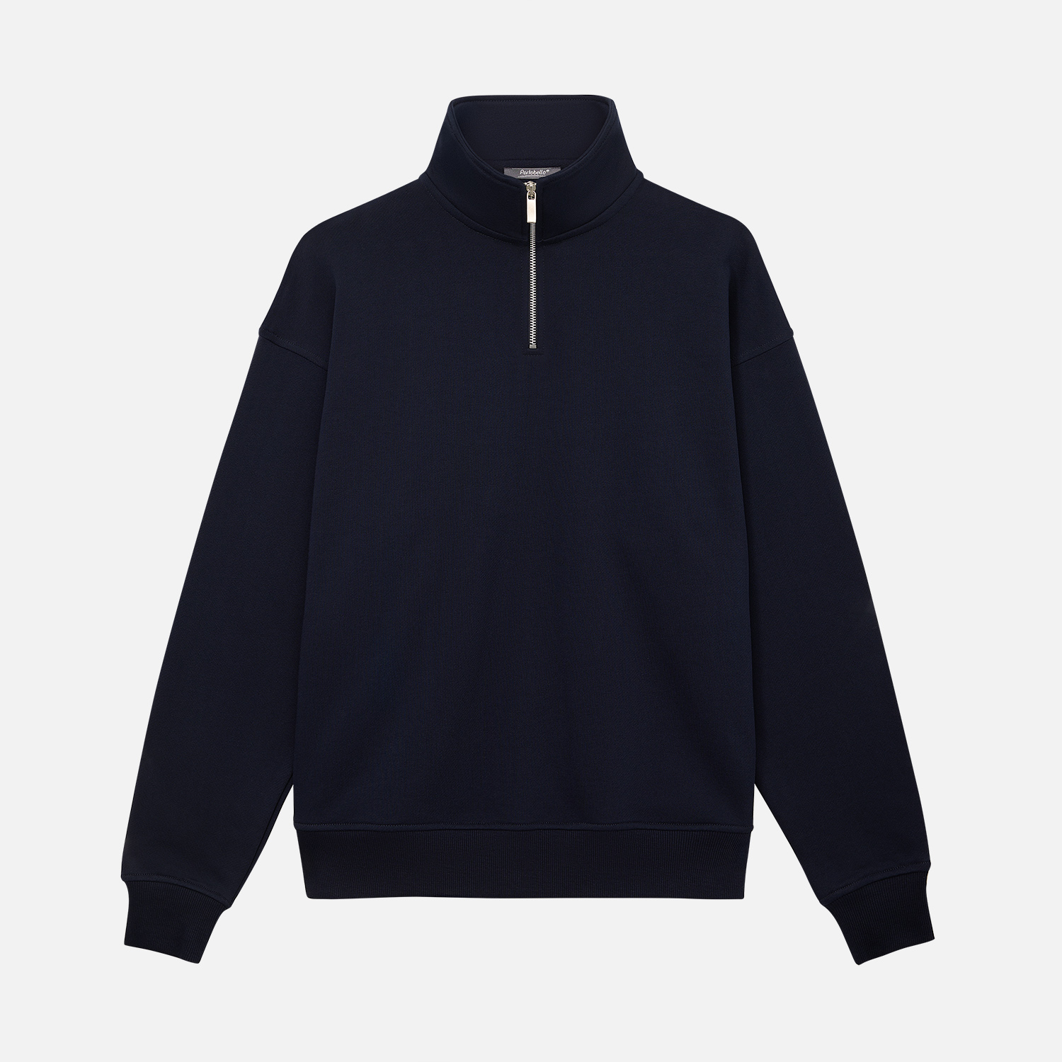 Толстовка на молнии унисекс FLOW, темно-синяя, размер 3XL/4XL