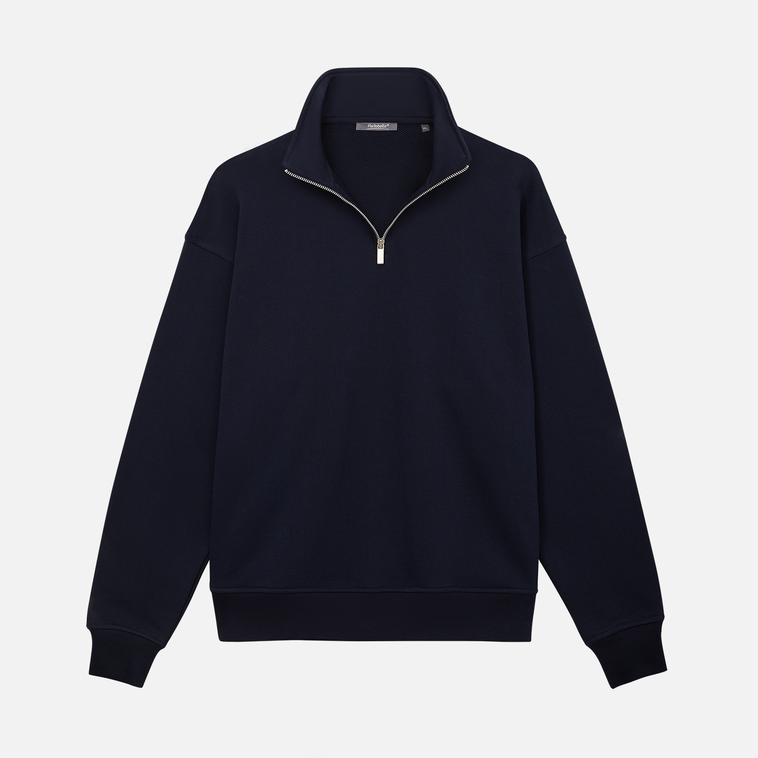 Толстовка на молнии унисекс FLOW, темно-синяя, размер 3XL/4XL