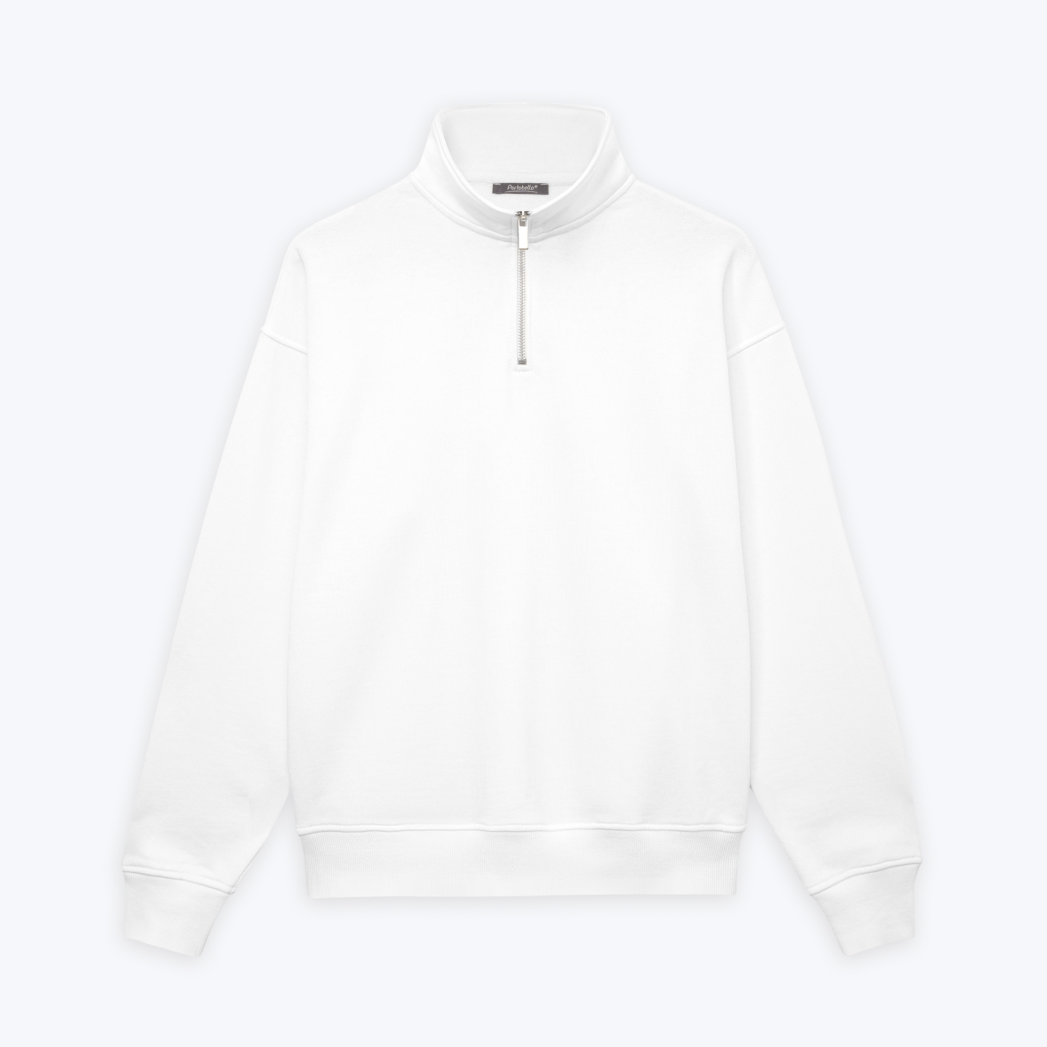 Толстовка на молнии унисекс FLOW, белая, размер 3XL/4XL