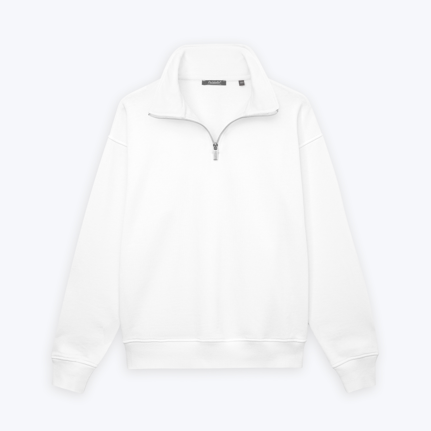 Толстовка на молнии унисекс FLOW, белая, размер 3XL/4XL