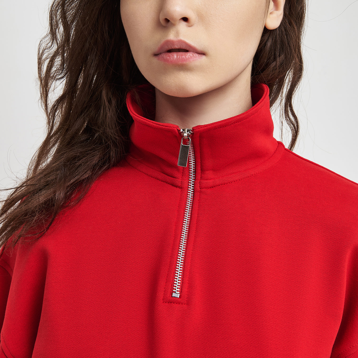 Толстовка на молнии унисекс FLOW, красная