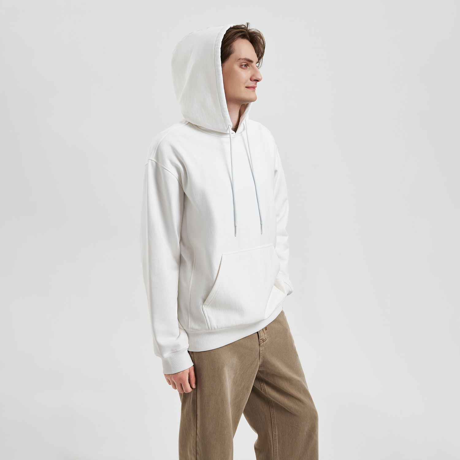 Худи релакс унисекс ADVENTURE, белый, размер 3XL/4XL