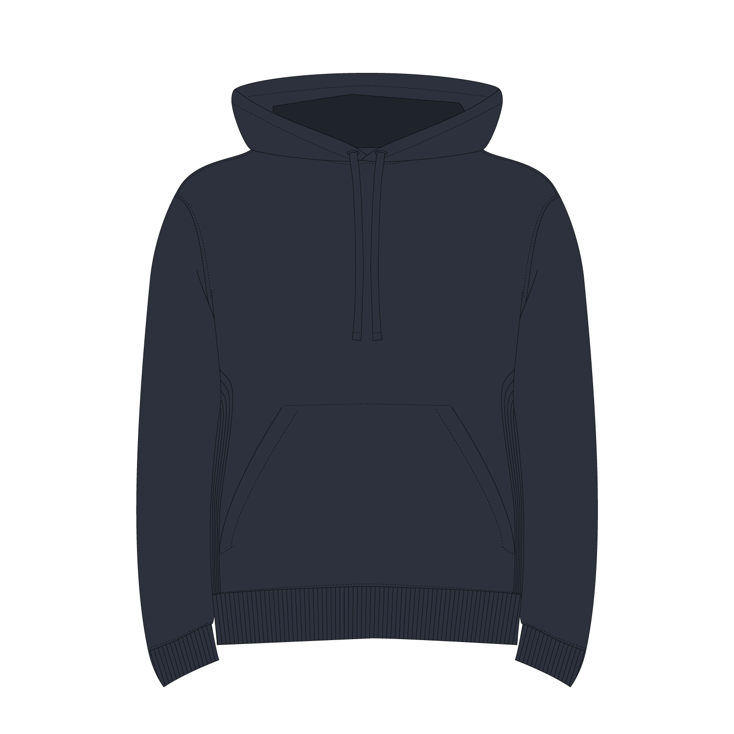 Худи релакс унисекс ADVENTURE, темно-синий, размер 3XL/4XL