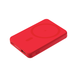 Внешний аккумулятор Largo PD 5000mAh с функцией беспроводной зарядки 15W, красный