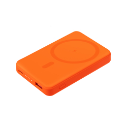 Внешний аккумулятор Largo PD 5000mAh с функцией беспроводной зарядки 15W, оранжевый