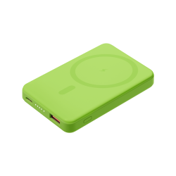 Внешний аккумулятор Largo PD 5000mAh с функцией беспроводной зарядки 15W, салатовый