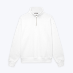 Толстовка на молнии унисекс FLOW, белая, размер 3XL/4XL