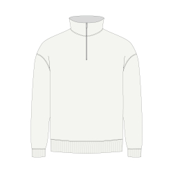 Толстовка на молнии унисекс FLOW, белая (теплый оттенок), размер 3XL/4XL